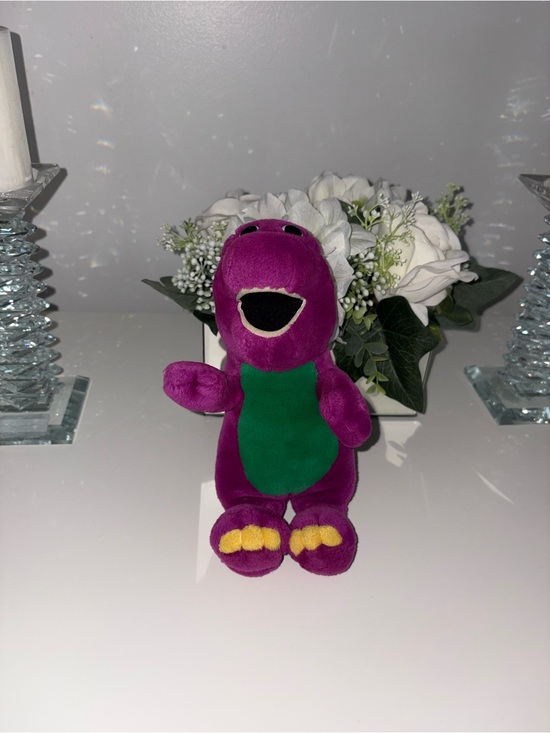 Barney Other - ❌SOLD❌ -Barney The Purple Dinosaur Vintage 1996 Toy with Green Belly and Yellow